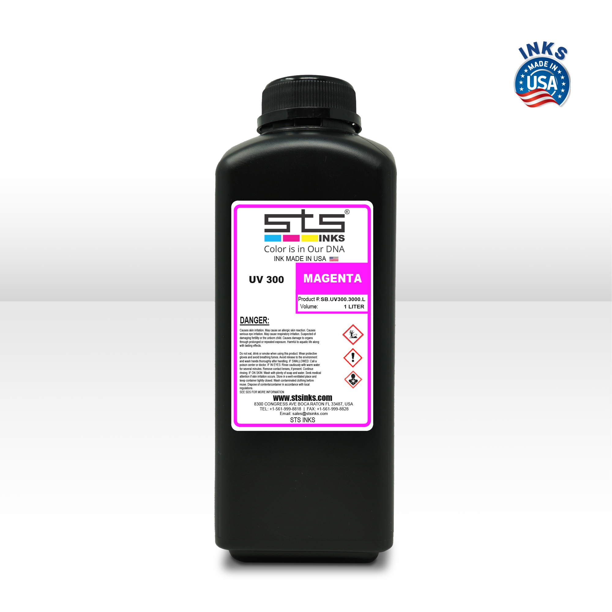 STS Inks Replacement UV 300 Cure Ink 1L